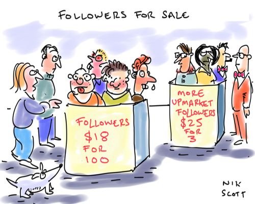 Followers for sale. . .