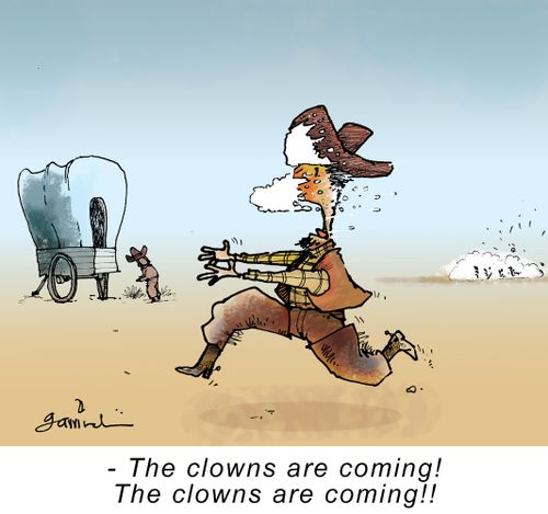 The clowns are coming!
