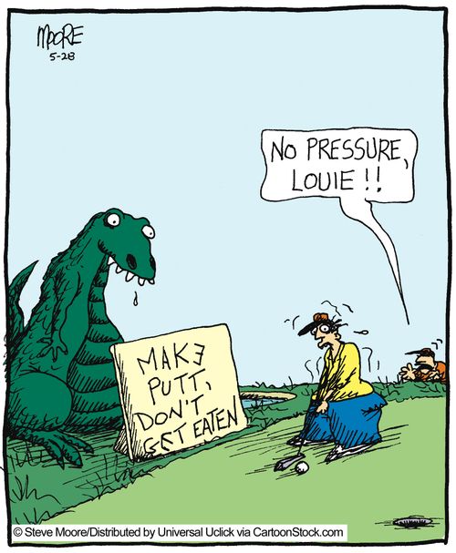 'No pressure, Louie!!'