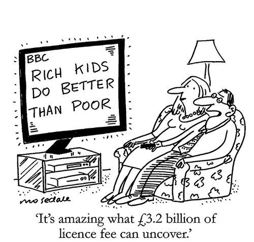 'It's amazing what £3.2 billion of licence fee can uncover.'