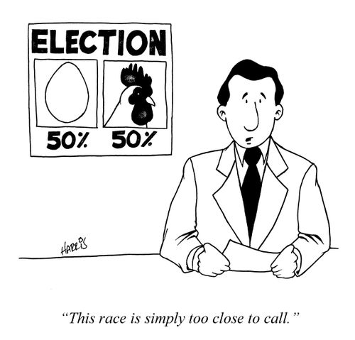 'This race is simply too close to call.'