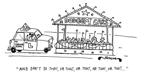 'And don't do that, or that, or that, or that, or that, or that...'