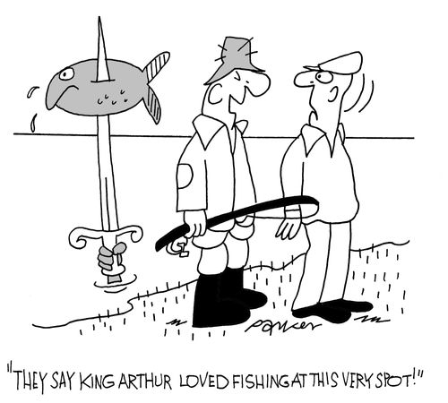 'They say King Arthur loved fishing at this very spot!'