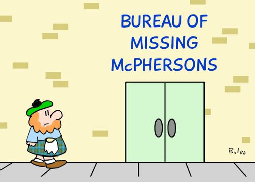 BUREAU OF MISSING McPHERSONS