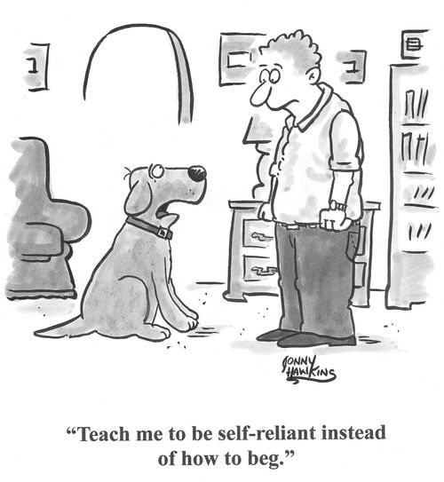 'Teach me to be self-reliant instead of how to beg.'