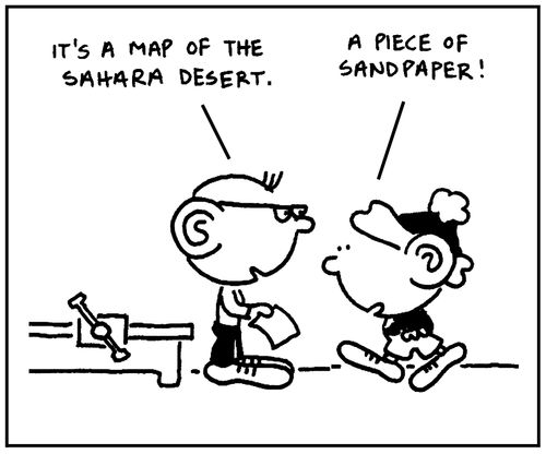 'It's a map of the Sahara desert.'