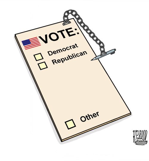 VOTE: Democrat, Republican, Other.