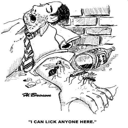'I can lick anyone here.'