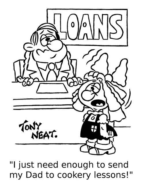 'I just need enough to send my Dad to cookery lessons!'
