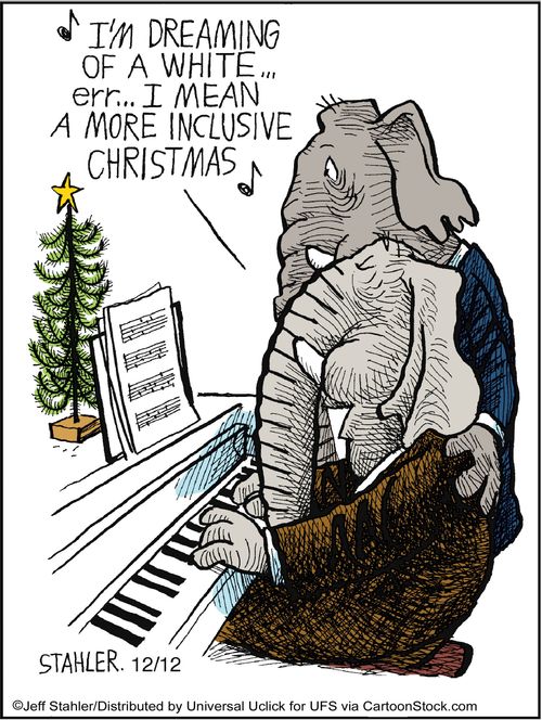 'I'm dreaming of a white. . . err. . . I mean a more inclusive Christmas.'