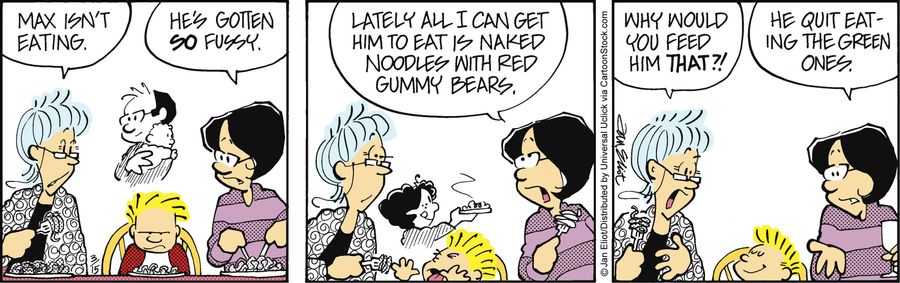 'He's gotten so fussy.'