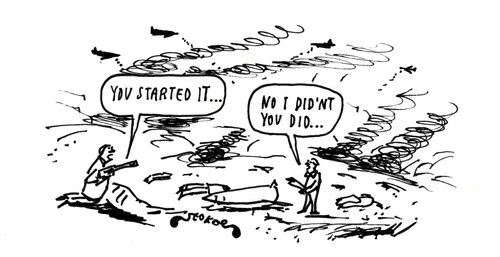 'You started it...'