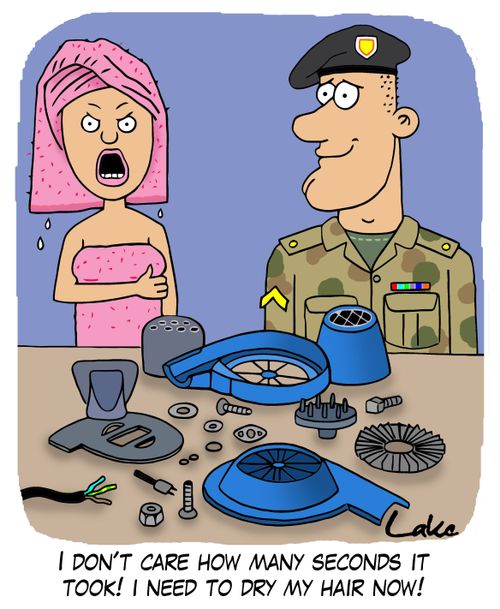 'I don't care how many seconds it took! I need to dry my hair now!'