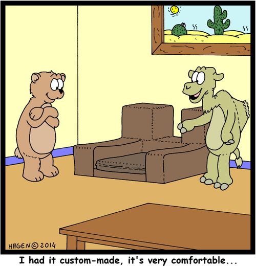 'I had it custom-made, it's very comfortable...'