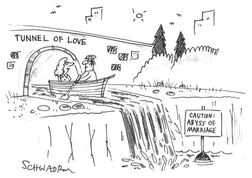 'Tunnel of Love' leading to the 'Abyss of Marriage'.