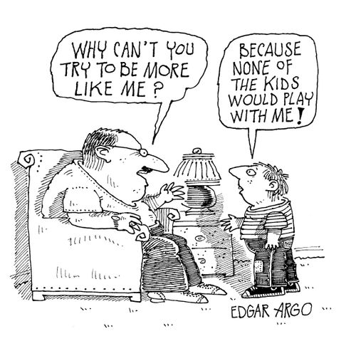 'Why can't you try to be more like me?'