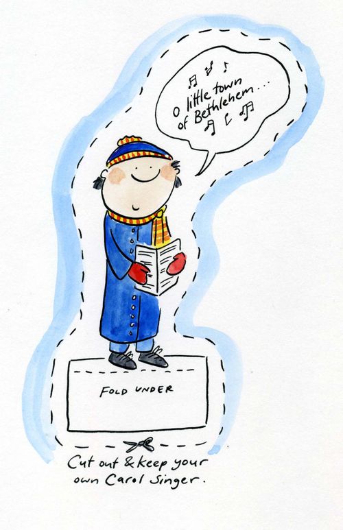 Cut out and keep your own Carol Singer.