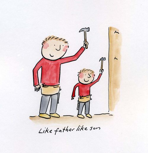 Like father like son.