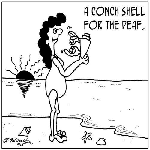 A conch shell for the deaf.