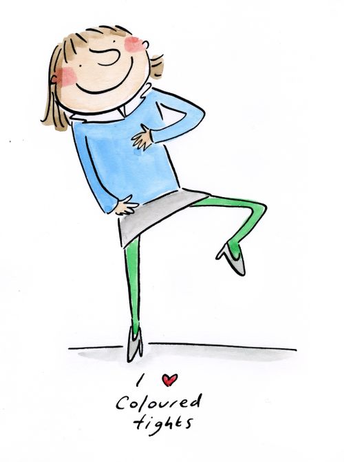 I love coloured tights