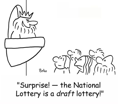 'Surprise! -- the National Lottery is a DRAFT lottery!'