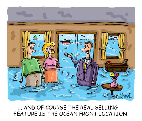 The real selling feature is the ocean front location.