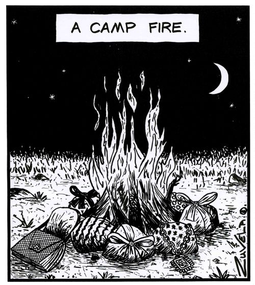 A Camp fire