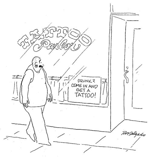 'Drunk? Come in and get a tattoo!'