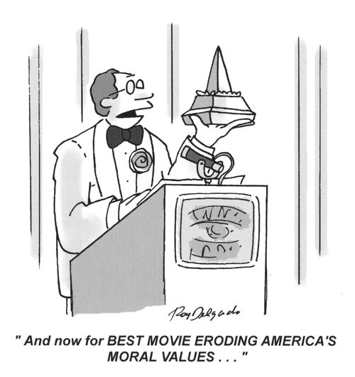 'And now for BEST MOVIE ERODING AMERICA'S MORAL VALUES...'