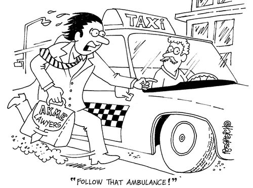 'Follow that ambulance!'