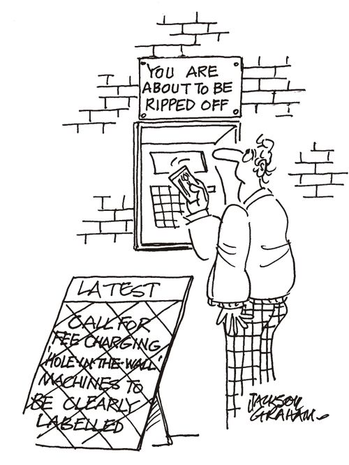 Fee-charging ATM: 'You are about to be ripped off'.