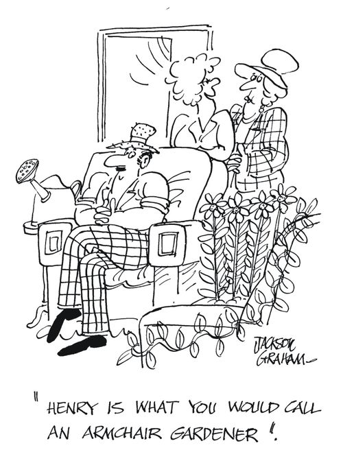 'Henry is what you would call an armchair gardener'.