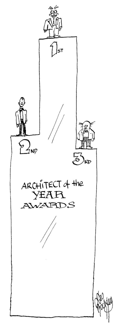 Podiums at the Architect of the Year Awards.