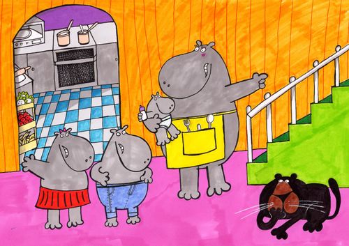 Hippos Cooking