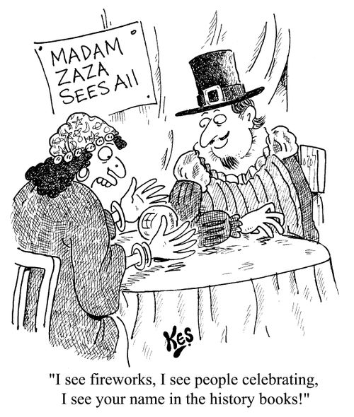"I see fireworks, I see people celebrating..."