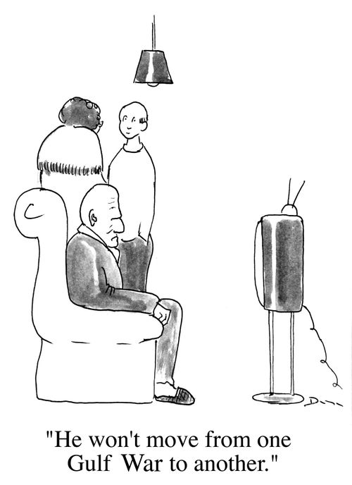 "He won't move from one gulf war to another."