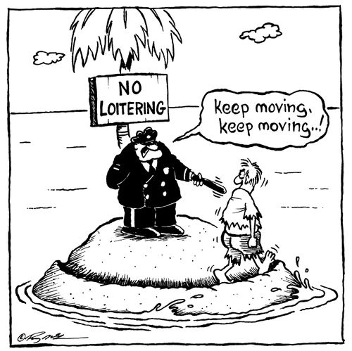 "Keep moving, keep moving"