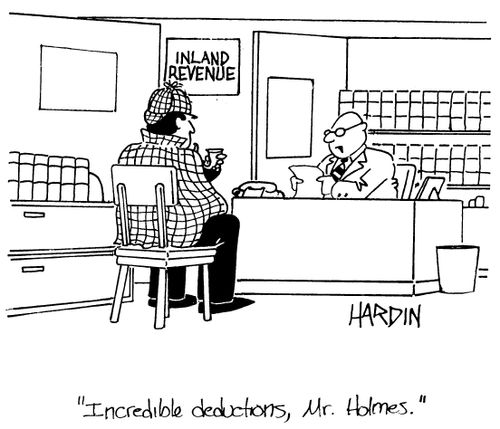 'Incredible deductions, Mr. Holmes.'