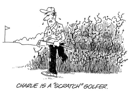 Charlie is a 'scratch' golfer.