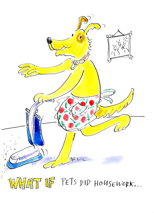 What if pets did housework...