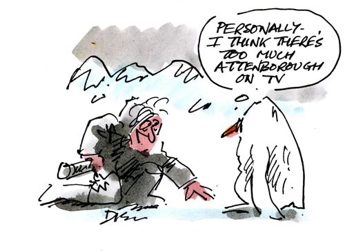 'Personally I think there's too much Attenborough on TV.'