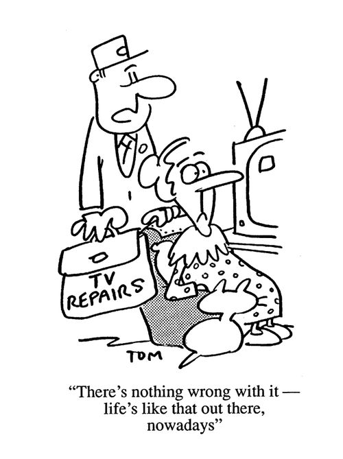 'There's nothing wrong with it - life's like that out there nowadays.'