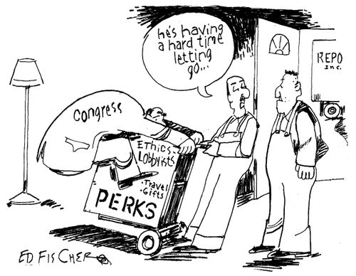 He's Having A Hard Time Letting Go (Congress Perks).