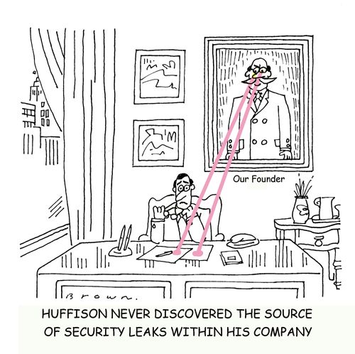 Huffison never discovered the source of security leaks within his company.