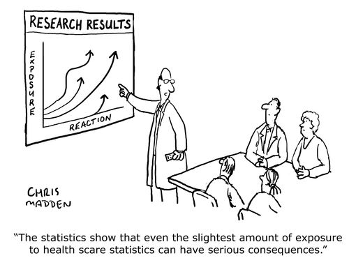'The statistics show that even the slightest amount of exposure to health scare statistics can have serious consequences.'