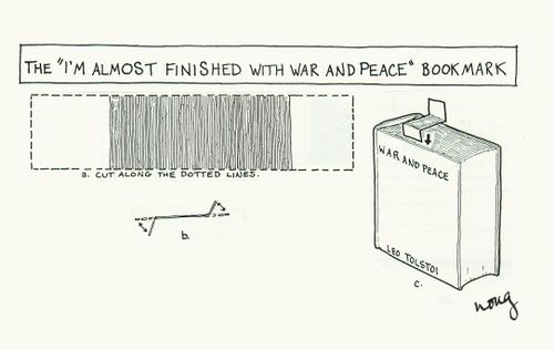 The 'I'm Almost Finished With War And Peace' Bookmark