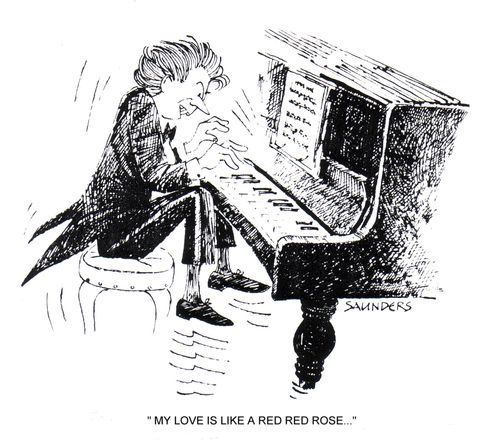 'My love is like a red red rose...'