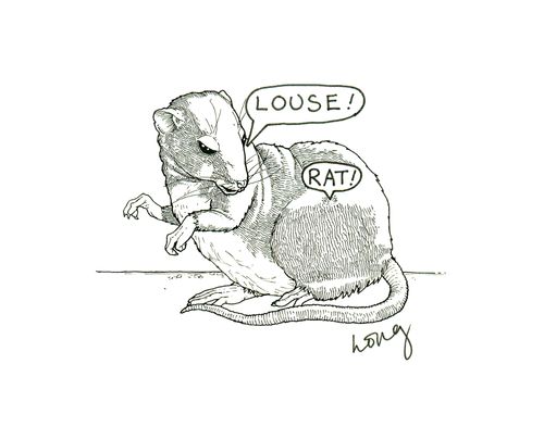 Louse! Rat!