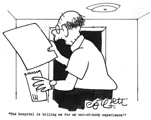 'The hospital is billing me for my out-of-body experience!'