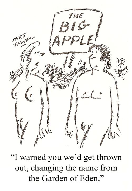 'I warned you we'd get thrown out, changing the name from the Garden of Eden.'